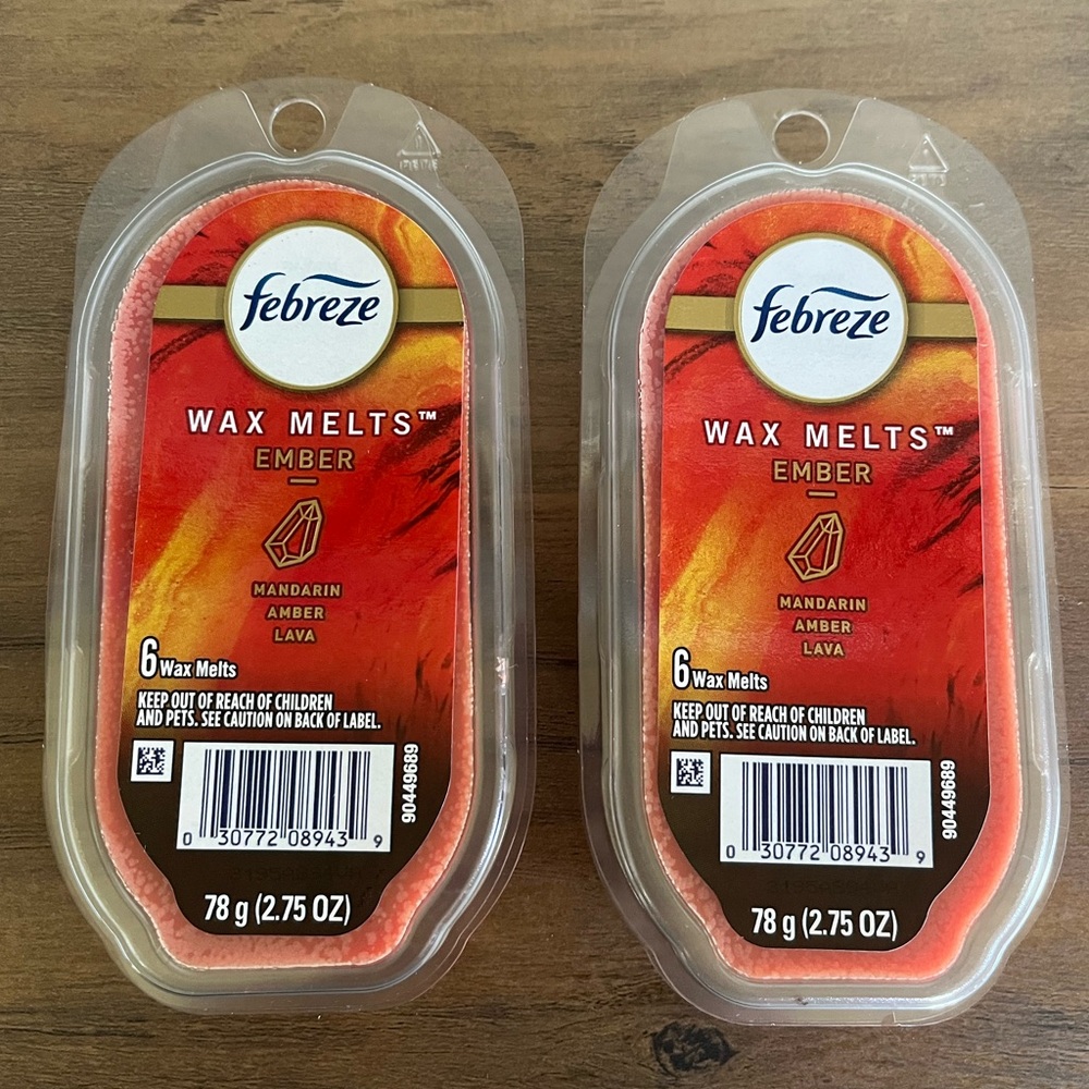 Two New Packs Febreze Ember Wax Melts